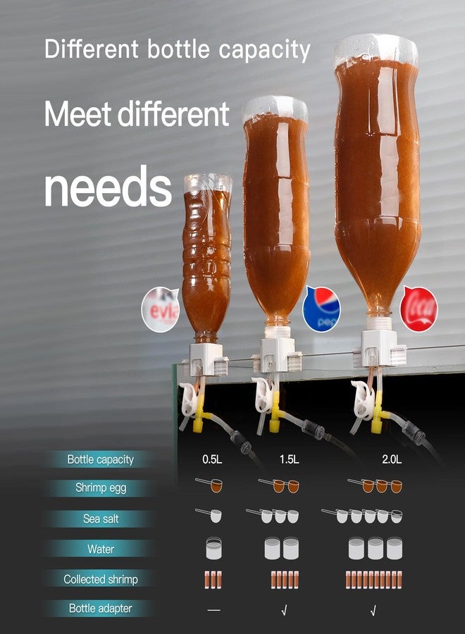 Clscea Aquarium DIY Brine Shrimp Incubator Hatchery Complete kit Include 26 PCS Parts - Image 2